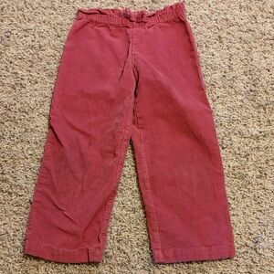Kids Rusted Red Corduroy Formal Pants
